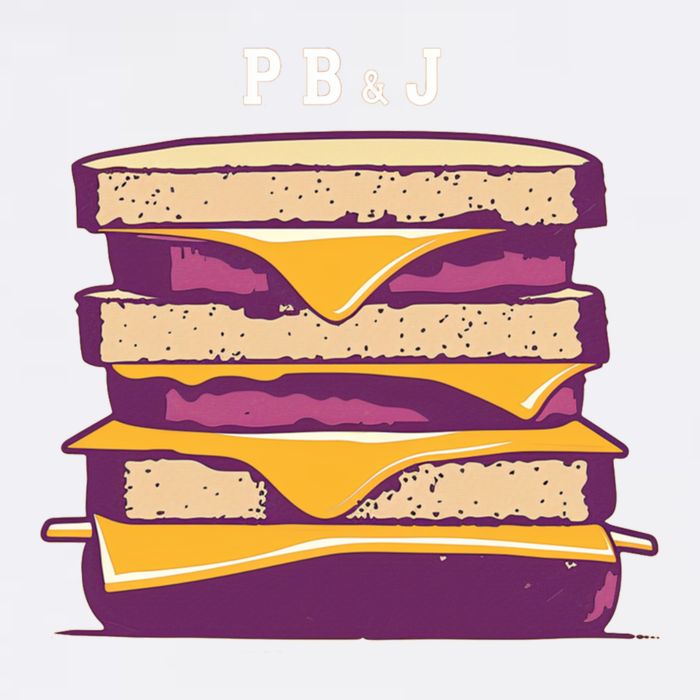 Sandwich With Creamy Peanut Butter And Jelly Garment-Dyed Sweatshirt