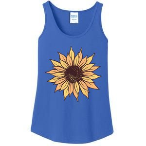 Sunflower Women Cute Floral Casual Summer Ladies Essential Tank