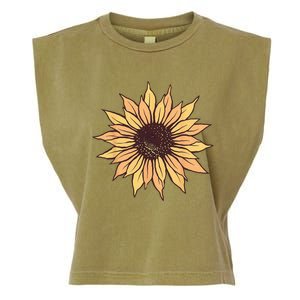 Sunflower Women Cute Floral Casual Summer Garment-Dyed Women's Muscle Tee