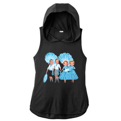 Sisters White Christmas Movie 1954 Xmas Snow Holiday Pajamas Ladies PosiCharge Tri-Blend Wicking Draft Hoodie Tank