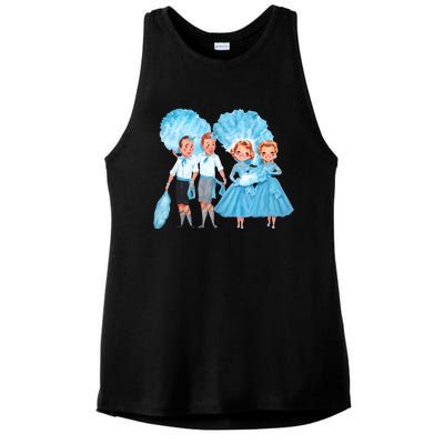 Sisters White Christmas Movie 1954 Xmas Snow Holiday Pajamas Ladies PosiCharge Tri-Blend Wicking Tank