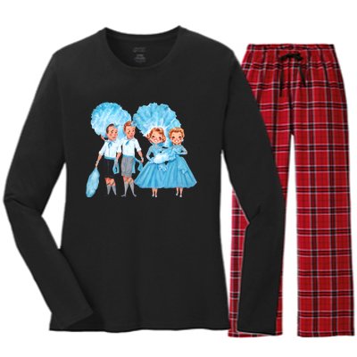 Sisters White Christmas Movie 1954 Xmas Snow Holiday Pajamas Women's Long Sleeve Flannel Pajama Set 