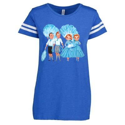 Sisters White Christmas Movie 1954 Xmas Snow Holiday Pajamas Enza Ladies Jersey Football T-Shirt