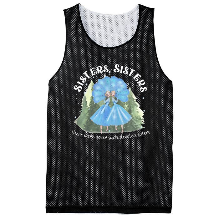 Sisters White Christmas Movie 1954 Xmas Snow Holiday Pajamas Mesh Reversible Basketball Jersey Tank