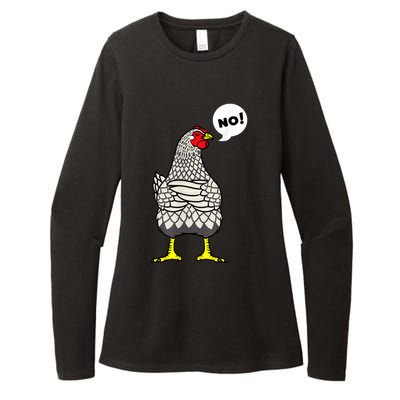 Stubborn Wyandotte Chicken Womens CVC Long Sleeve Shirt