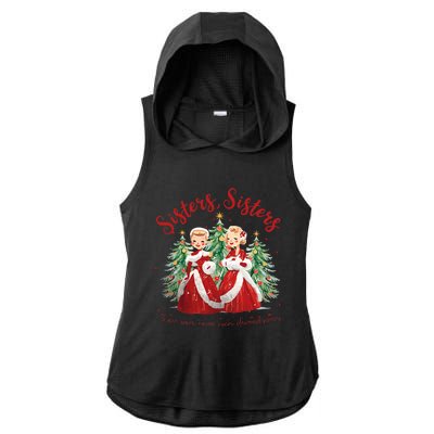 Sisters White Christmas Movie 1954 Xmas Snow Holiday Pajamas  Ladies PosiCharge Tri-Blend Wicking Draft Hoodie Tank