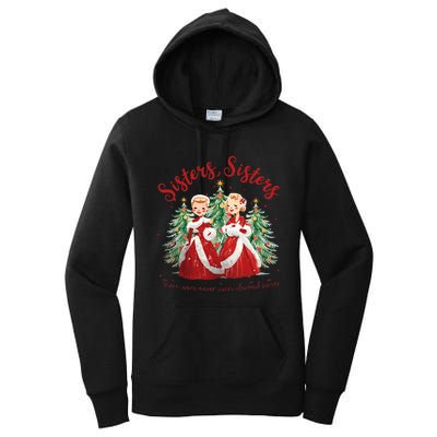 Sisters White Christmas Movie 1954 Xmas Snow Holiday Pajamas  Women's Pullover Hoodie