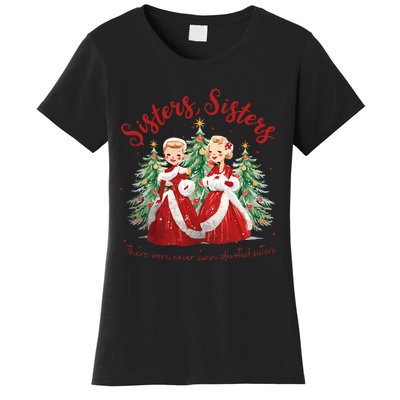 Sisters White Christmas Movie 1954 Xmas Snow Holiday Pajamas  Women's T-Shirt