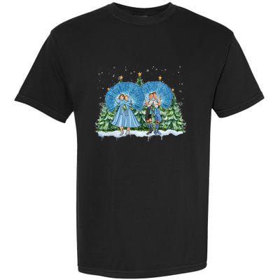 Sisters White Christmas Movie 1954 Xmas Snow Pajamas Holiday Garment-Dyed Heavyweight T-Shirt