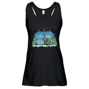 Sisters White Christmas Movie 1954 Xmas Snow Pajamas Holiday Ladies Essential Flowy Tank