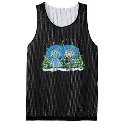 Sisters White Christmas Movie 1954 Xmas Snow Pajamas Holiday Mesh Reversible Basketball Jersey Tank