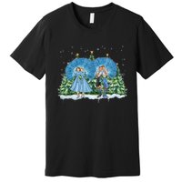 Sisters White Christmas Movie 1954 Xmas Snow Pajamas Holiday Premium T-Shirt