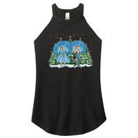 Sisters White Christmas Movie 1954 Xmas Snow Pajamas Holiday Women's Perfect Tri Rocker Tank