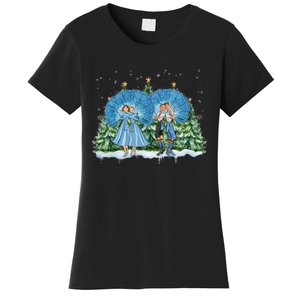 Sisters White Christmas Movie 1954 Xmas Snow Pajamas Holiday Women's T-Shirt