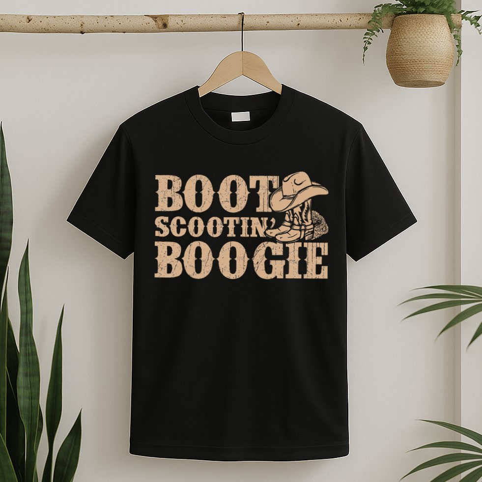 Southern Western Country Music Boot Scootin’ Boogie T-Shirt