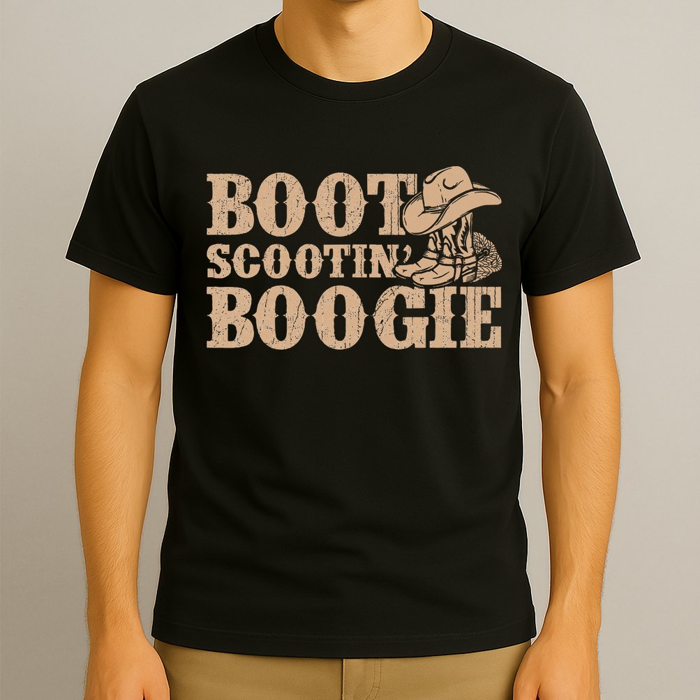 Southern Western Country Music Boot Scootin’ Boogie T-Shirt