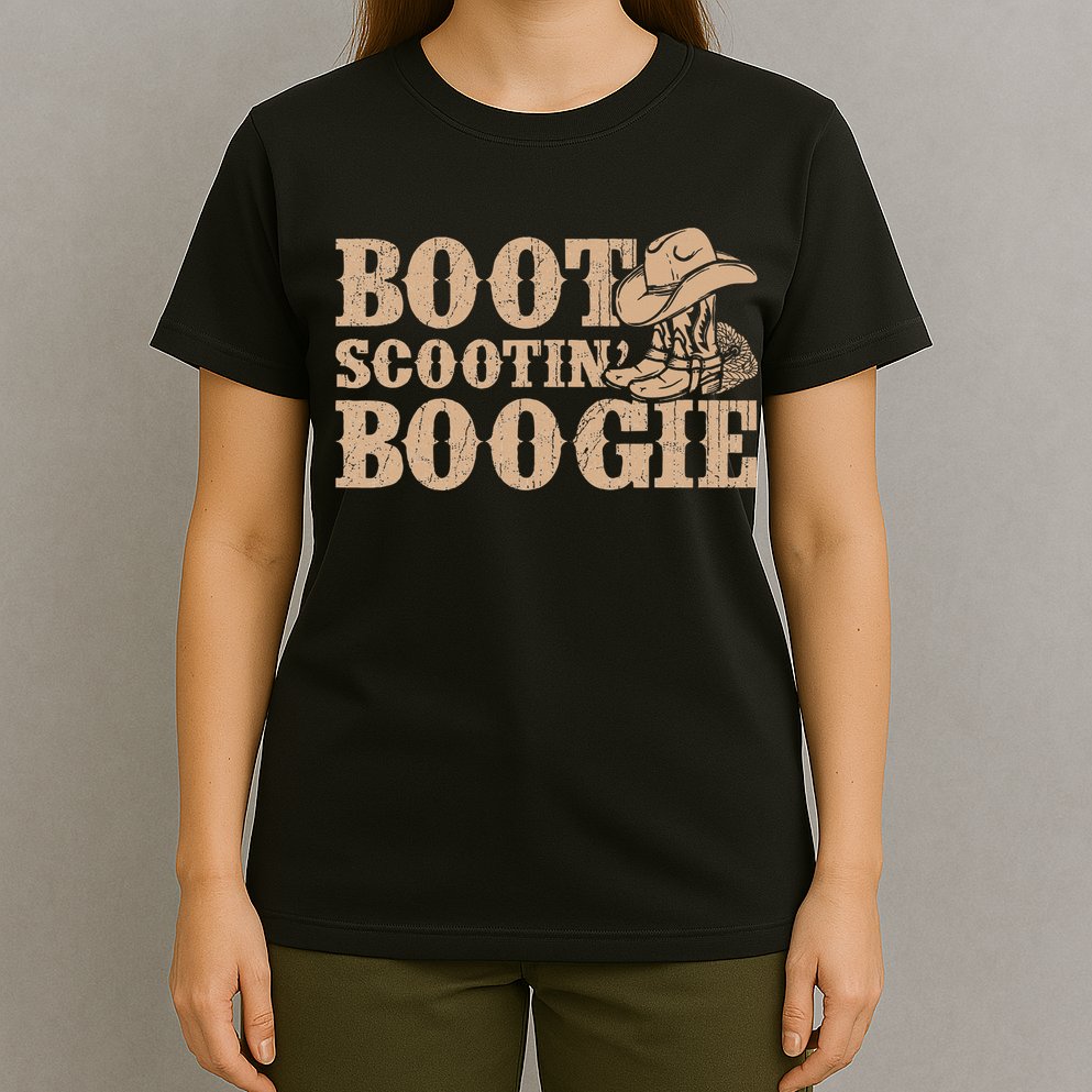 Southern Western Country Music Boot Scootin’ Boogie T-Shirt