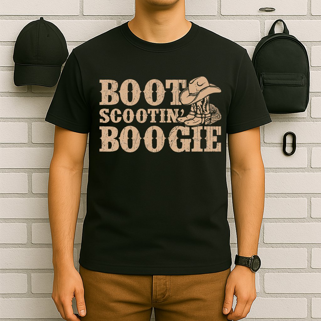 Southern Western Country Music Boot Scootin’ Boogie T-Shirt
