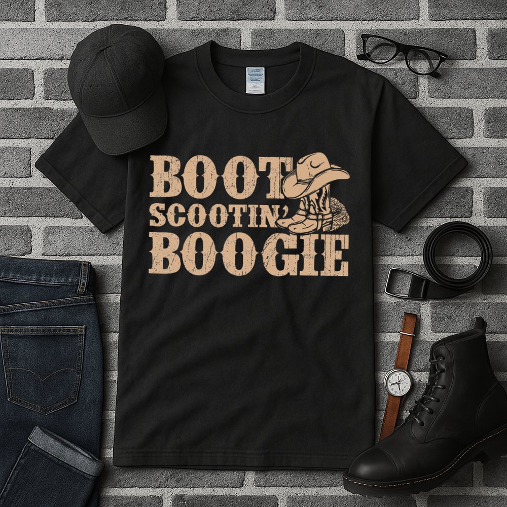 Southern Western Country Music Boot Scootin’ Boogie Tall T-Shirt