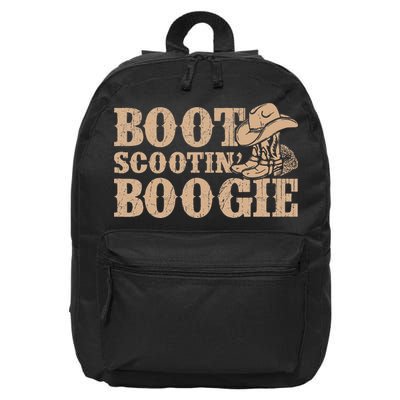 Southern Western Country Music Boot Scootin’ Boogie 16 in Basic Backpack