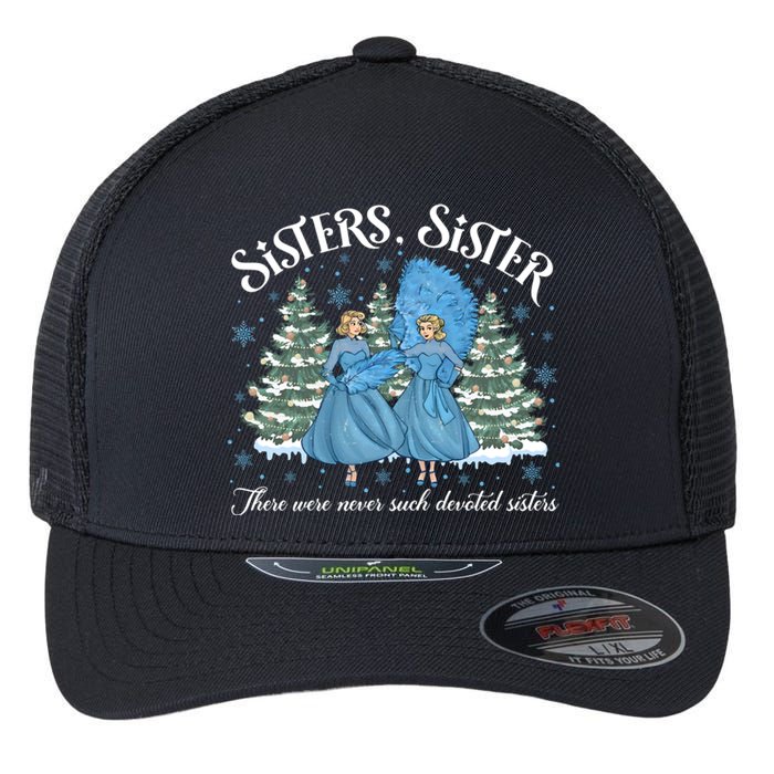 Sisters White Christmas Movie 1954 Xmas Snow Holiday Pajamas Flexfit Unipanel Trucker Cap