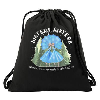 Sisters White Christmas Movie 1954 Xmas Snow Holiday Pajamas Drawstring Bag