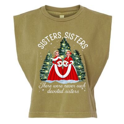 Sisters White Christmas Movie 1954 Xmas Snow Holiday Pajamas Garment-Dyed Women's Muscle Tee