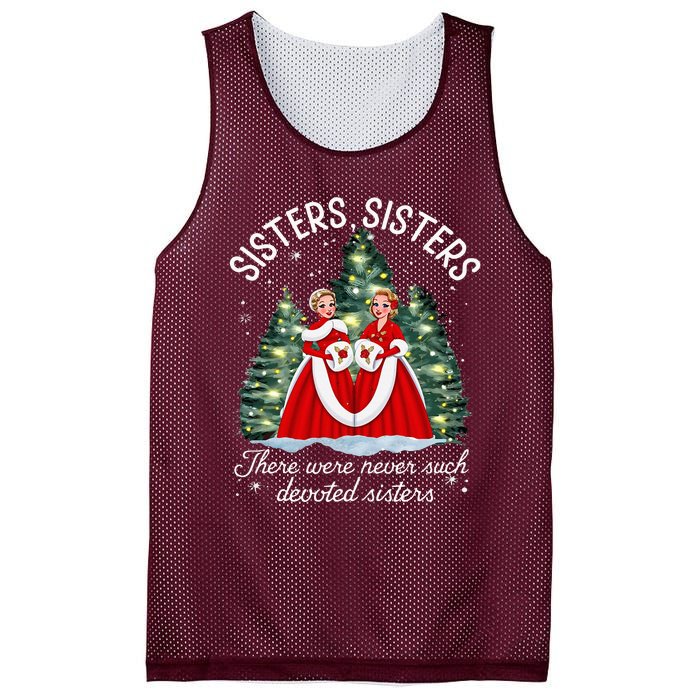 Sisters White Christmas Movie 1954 Xmas Snow Holiday Pajamas Mesh Reversible Basketball Jersey Tank