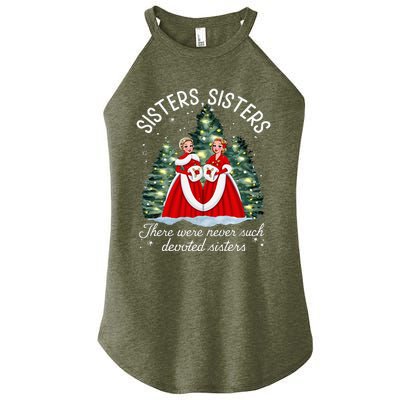 Sisters White Christmas Movie 1954 Xmas Snow Holiday Pajamas Women’s Perfect Tri Rocker Tank