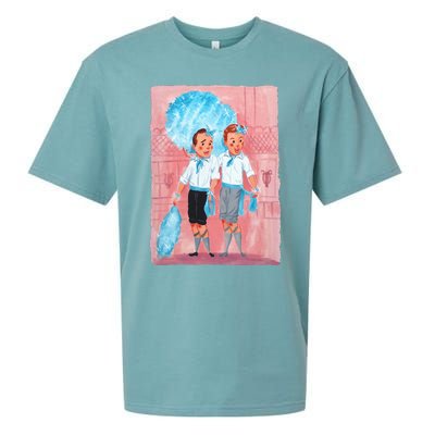 Sisters White Christmas Movie 1954 Xmas Snow Pajamas Holiday Sueded Cloud Jersey T-Shirt