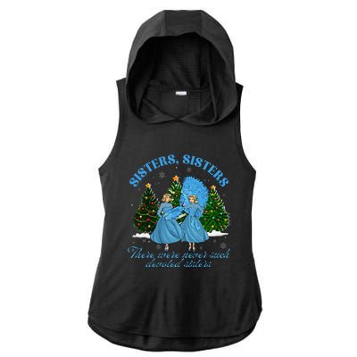 Sisters White Christmas Movie 1954 Xmas Snow Pajamas Holiday Ladies PosiCharge Tri-Blend Wicking Draft Hoodie Tank