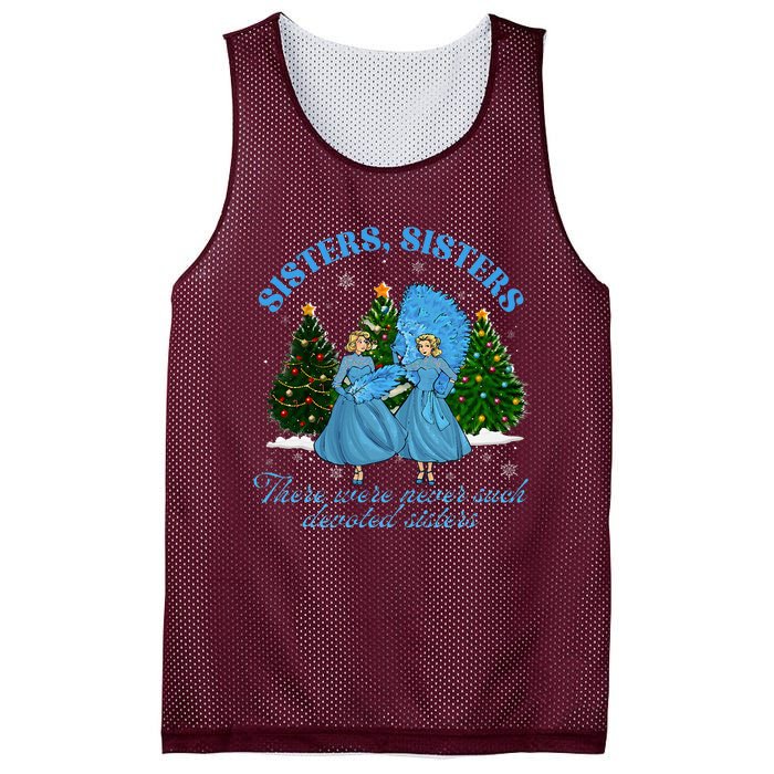 Sisters White Christmas Movie 1954 Xmas Snow Pajamas Holiday Mesh Reversible Basketball Jersey Tank