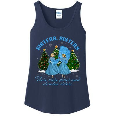 Sisters White Christmas Movie 1954 Xmas Snow Pajamas Holiday Ladies Essential Tank