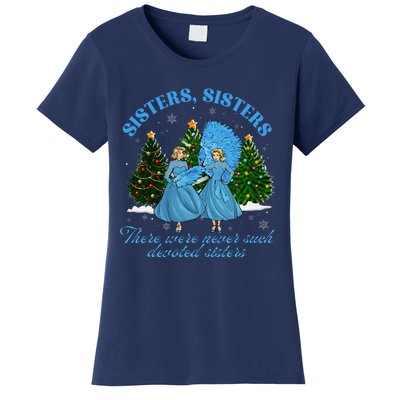 Sisters White Christmas Movie 1954 Xmas Snow Pajamas Holiday Women's T-Shirt