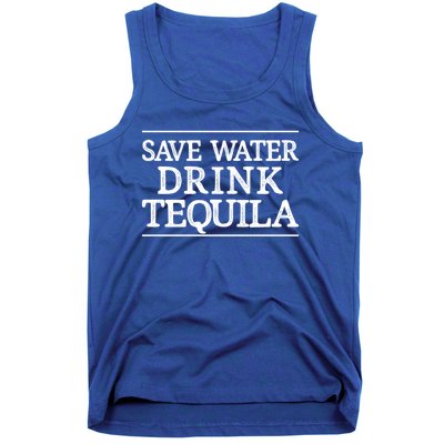 Save Water Cute Gift Tequila Cute Gift Vintage Style Cute Gift Tank Top