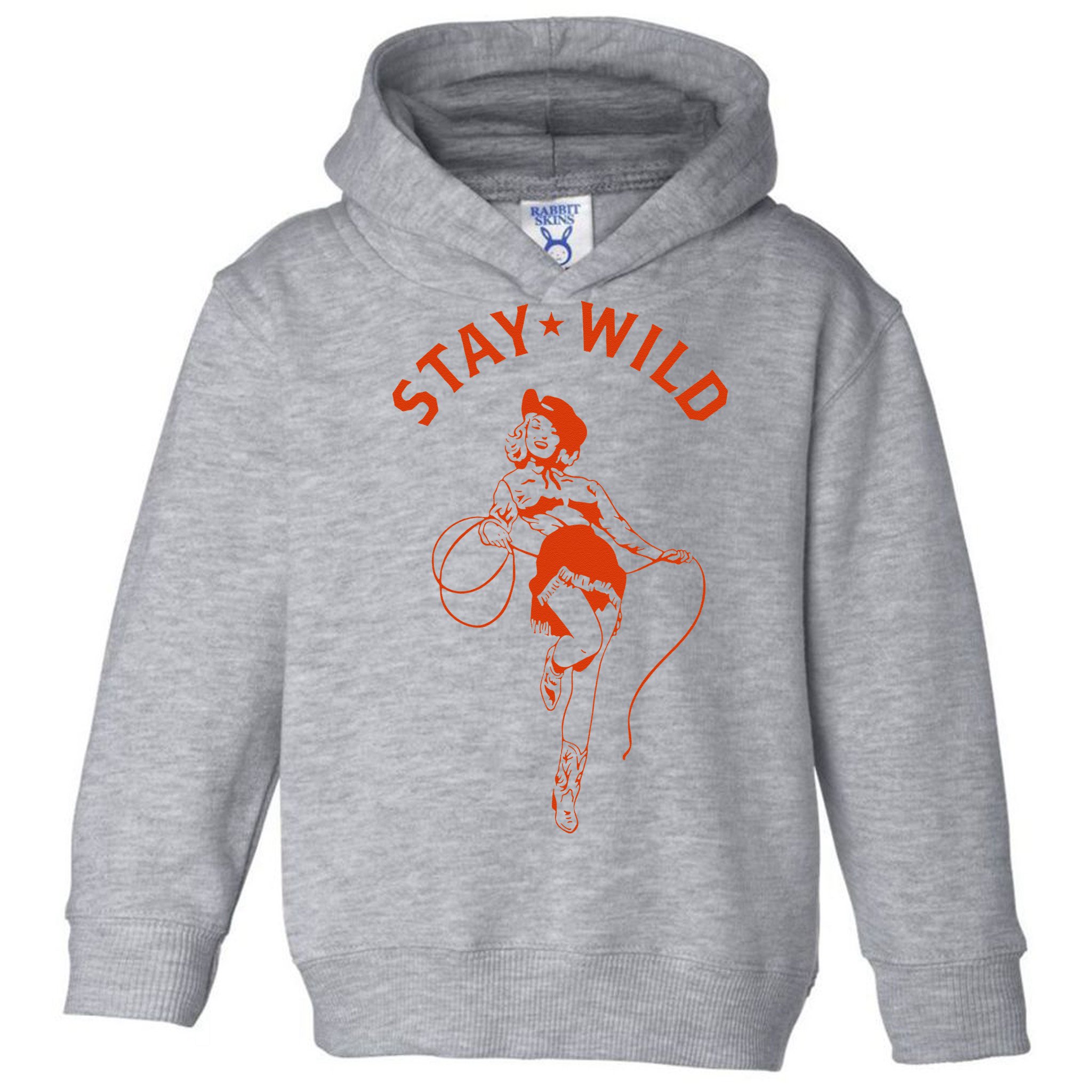 Stay Wild Cowgirl Pin Up Girl Vintage Western Country Rodeo Toddler Hoodie