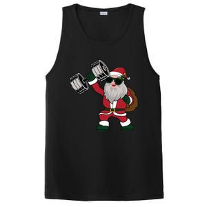 Santa Weightlifting Christmas Fitness Gym Deadlift Xmas Gift PosiCharge Competitor Tank