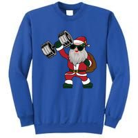 Santa Weightlifting Christmas Fitness Gym Deadlift Xmas Gift Sweatshirt