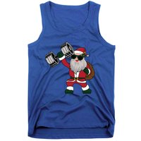 Santa Weightlifting Christmas Fitness Gym Deadlift Xmas Gift Tank Top