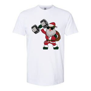 Santa Weightlifting Christmas Fitness Gym Deadlift Xmas Gift Softstyle CVC T-Shirt