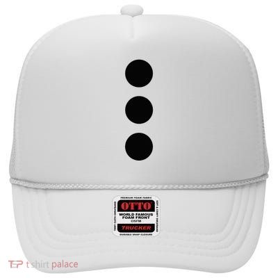 Snowman Winter Costume High Crown Mesh Back Trucker Hat