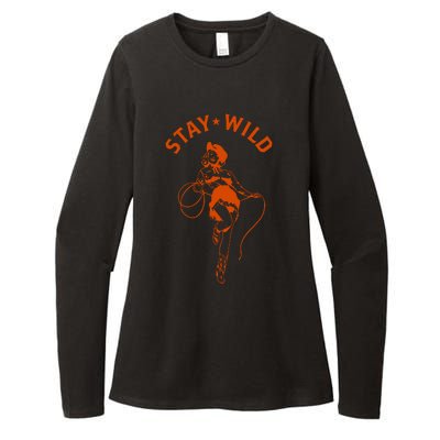 Stay Wild Cowgirl Oversized Womens CVC Long Sleeve Shirt