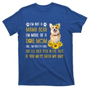 Sunflower Welsh Corgi Mom Mothers Day Dog Mom Great Gift T-Shirt