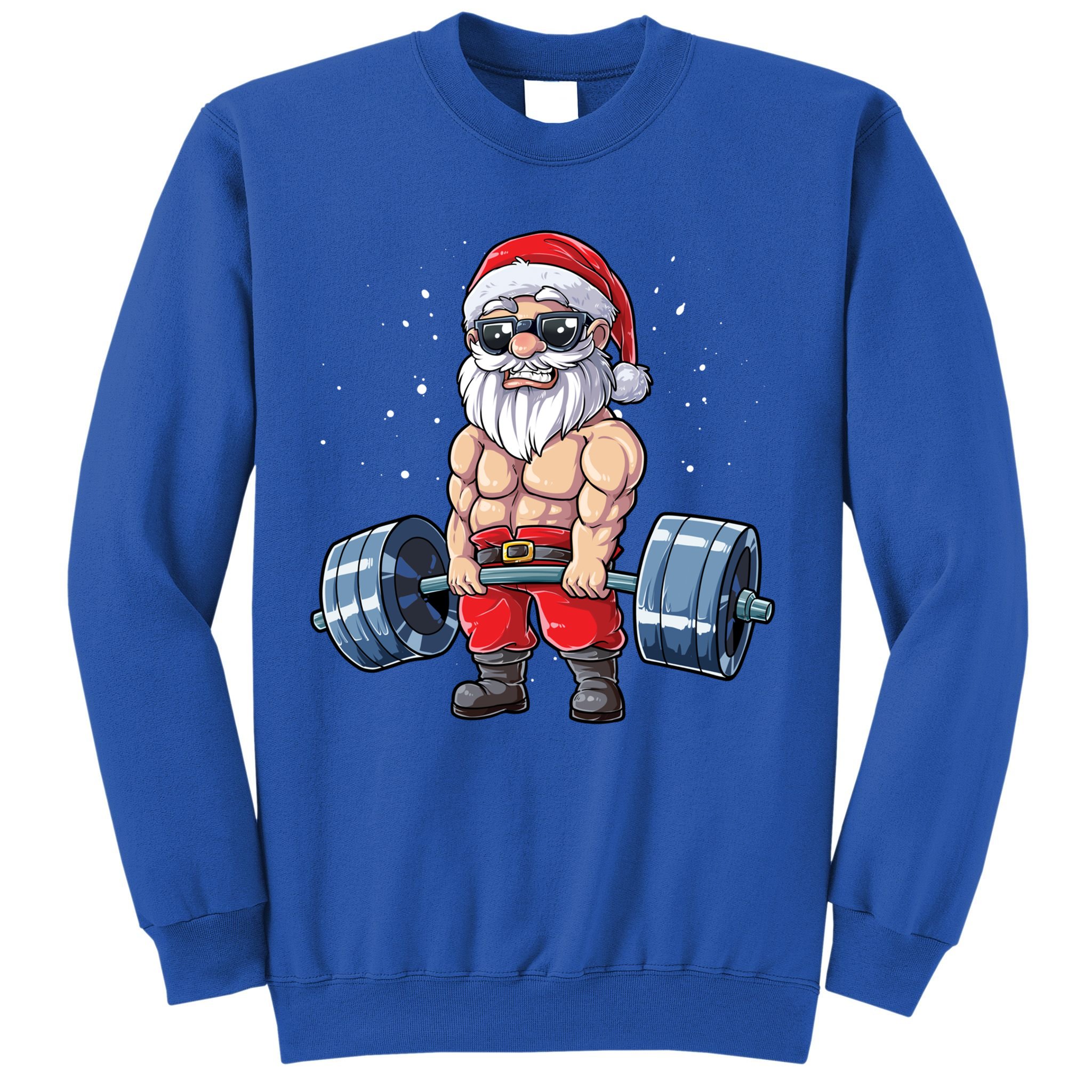 Santa Weightlifting Christmas Fitness Gym Deadlift Xmas Meaningful Gift Sweatshirt