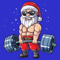 Santa Weightlifting Christmas Fitness Gym Deadlift Xmas Meaningful Gift Toddler T-Shirt
