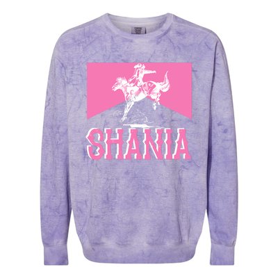 Shania Western Cowboy Colorblast Crewneck Sweatshirt