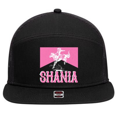 Shania Western Cowboy 7 Panel Mesh Trucker Snapback Hat