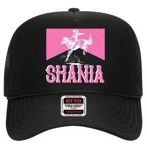 Shania Western Cowboy High Crown Mesh Back Trucker Hat