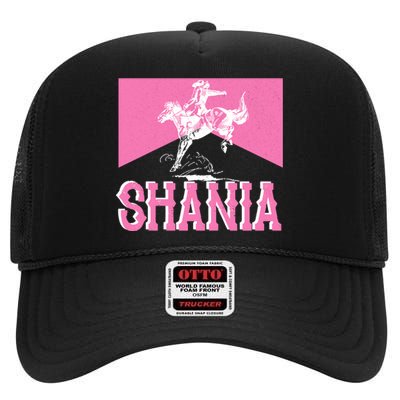 Shania Western Cowboy High Crown Mesh Back Trucker Hat