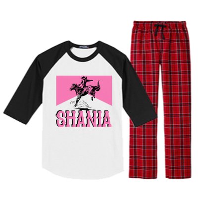 Shania Western Cowboy Raglan Sleeve Pajama Set